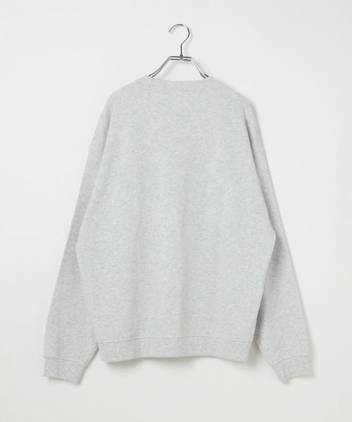 GLOBAL WORK（グローバルワーク）の「ソフトタッチスウェット/ロゴ/580798（スウェット・メンズ・ブラック/カーキ/ワインレッド/グレー/グレー系その他4/ホワイト・SMALL/MEDIUM/LARGE/X-LARGE）」の8枚目の写真