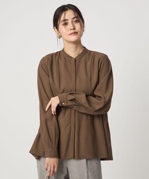 green label relaxing（グリーンレーベルリラクシング）の「スタンドカラー ペプラム ブラウス（シャツ/ブラウス）」