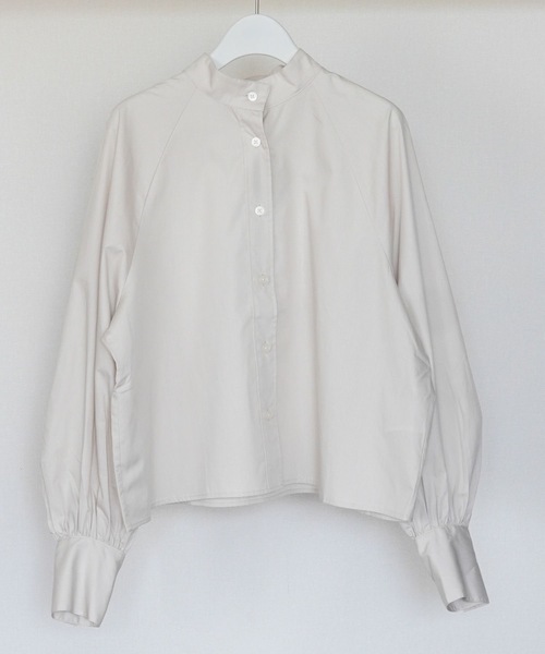 ZOZOMARKET(ゾゾマーケット)の「ラグランバンドカラークロップドブラウス-ZOZOMARKET by ハヤシアンナ(シャツ/ブラウス・レディース・ライトベージュ・マルチサイズ)」の12枚目の写真