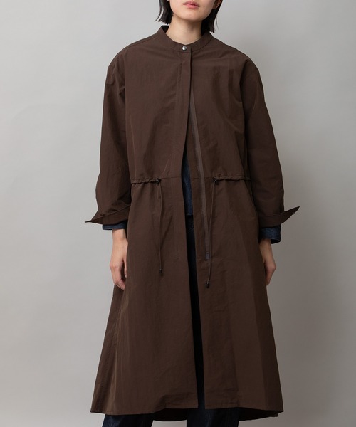 Munich（ミューニック）の「ナイロンコットンタッサーモッズコート（モッズコート・レディース・ブラック/アイボリー/ブラウン・FREE）」の8枚目の写真