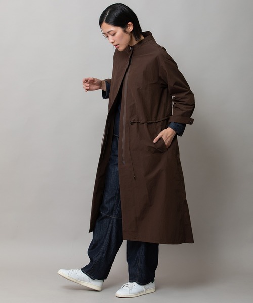 Munich（ミューニック）の「ナイロンコットンタッサーモッズコート（モッズコート・レディース・ブラック/アイボリー/ブラウン・FREE）」の4枚目の写真