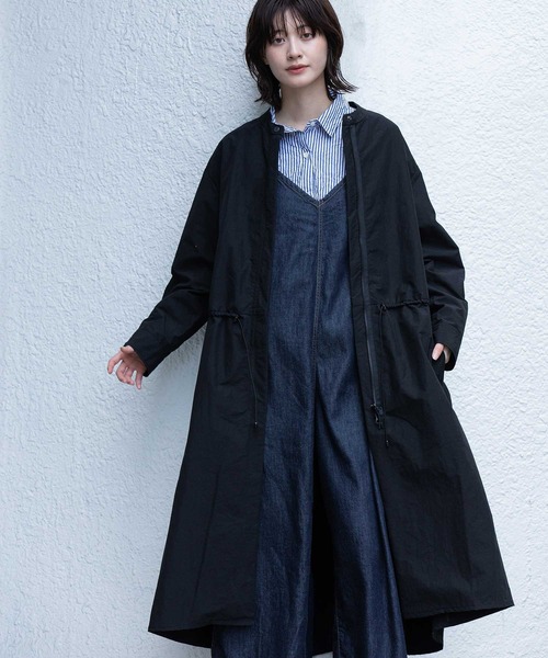 Munich（ミューニック）の「ナイロンコットンタッサーモッズコート（モッズコート・レディース・ブラック/アイボリー/ブラウン・FREE）」の12枚目の写真