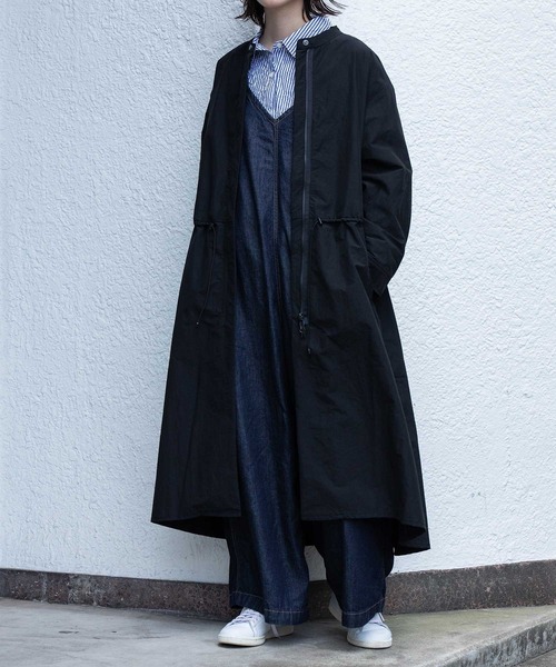 Munich（ミューニック）の「ナイロンコットンタッサーモッズコート（モッズコート・レディース・ブラック/アイボリー/ブラウン・FREE）」の9枚目の写真