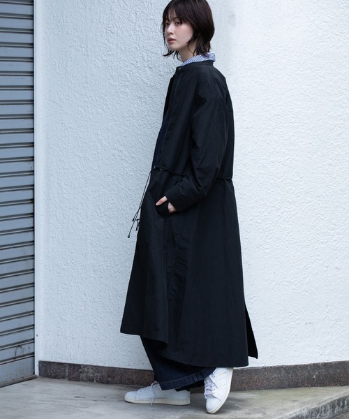 Munich（ミューニック）の「ナイロンコットンタッサーモッズコート（モッズコート・レディース・ブラック/アイボリー/ブラウン・FREE）」の10枚目の写真