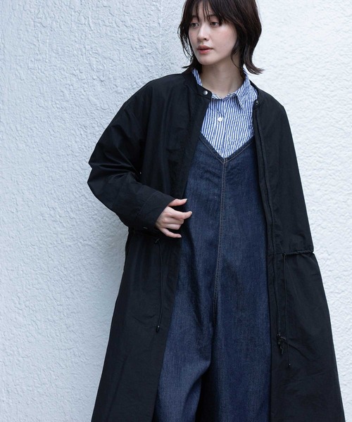 Munich（ミューニック）の「ナイロンコットンタッサーモッズコート（モッズコート・レディース・ブラック/アイボリー/ブラウン・FREE）」の13枚目の写真