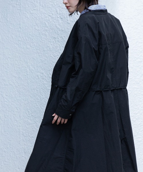 Munich（ミューニック）の「ナイロンコットンタッサーモッズコート（モッズコート・レディース・ブラック/アイボリー/ブラウン・FREE）」の14枚目の写真