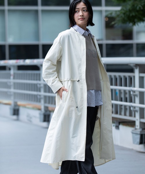 Munich（ミューニック）の「ナイロンコットンタッサーモッズコート（モッズコート・レディース・ブラック/アイボリー/ブラウン・FREE）」の20枚目の写真