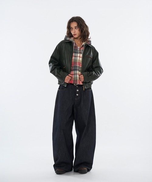WISH FOR EVER ヴィンテージライクショートブルゾン セール】VINTAGE LIKE SHORT BLOUSON / ヴィンテージライクショート