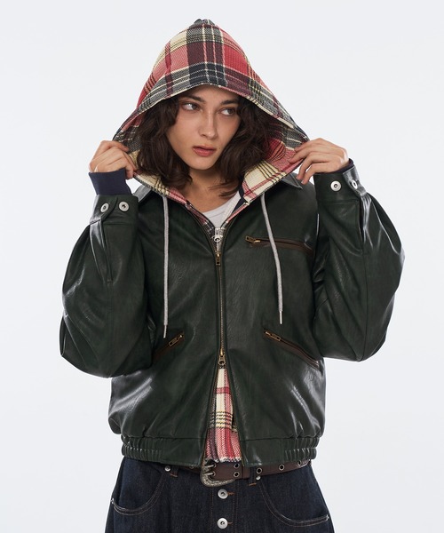 ほ*て様 vintage short wool blouson VINTAGE LIKE SHORT BLOUSON / ヴィンテージライクショートブルゾン