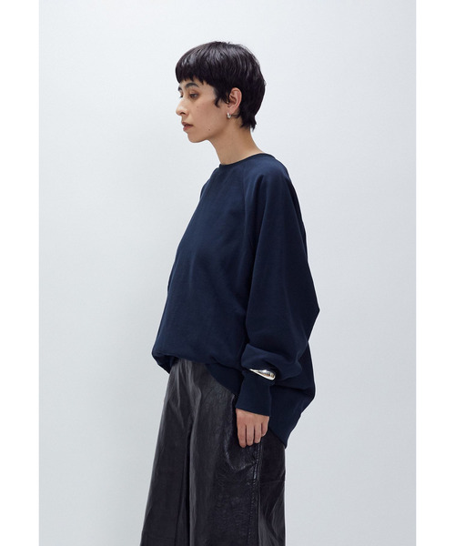 1er Arrondissement(プルミエアロンディスモン)の「【WEB限定カラーあり】<SOLto (ソルト)>レースアップスウェット(Tシャツ/カットソー・レディース・ブラウン系/ブルー系その他5/ダークネイビー・M)」の3枚目の写真