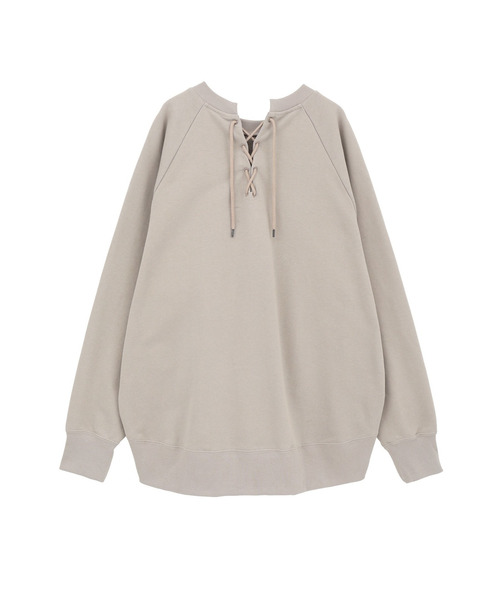 WEB限定カラーあり】＜SOLto (ソルト)＞レースアップスウェット（T