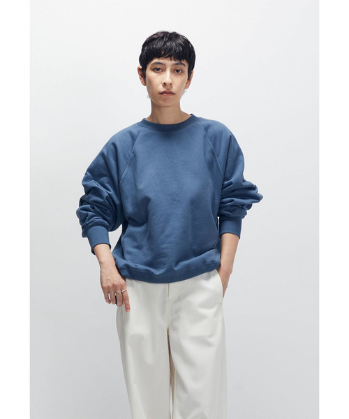 1er Arrondissement(プルミエアロンディスモン)の「【WEB限定カラーあり】<SOLto (ソルト)>レースアップスウェット(Tシャツ/カットソー・レディース・ブラウン系/ブルー系その他5/ダークネイビー・M)」の14枚目の写真
