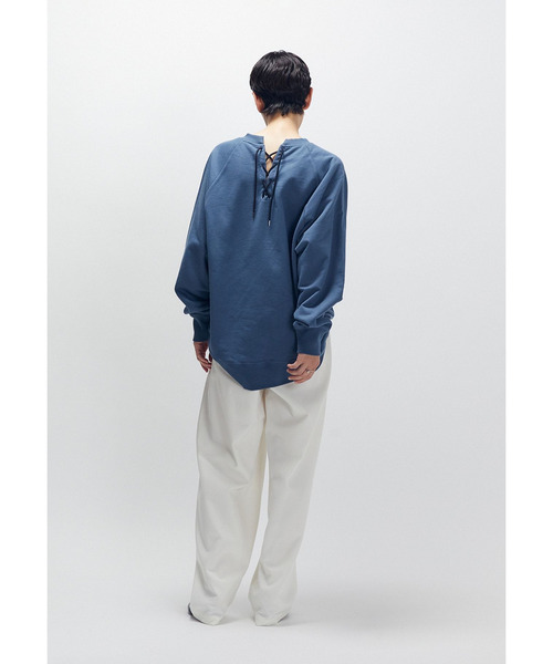 WEB限定カラーあり】＜SOLto (ソルト)＞レースアップスウェット（T