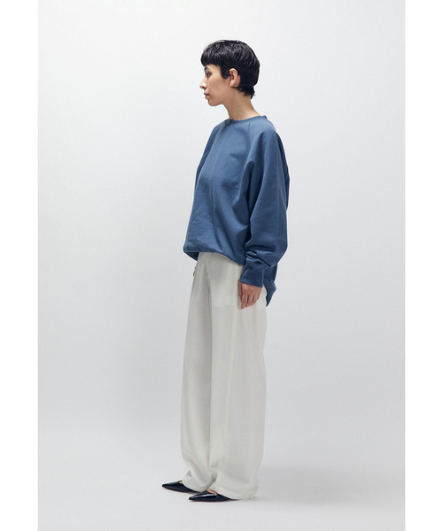 1er Arrondissement(プルミエアロンディスモン)の「【WEB限定カラーあり】<SOLto (ソルト)>レースアップスウェット(Tシャツ/カットソー・レディース・ブラウン系/ブルー系その他5/ダークネイビー・M)」の17枚目の写真