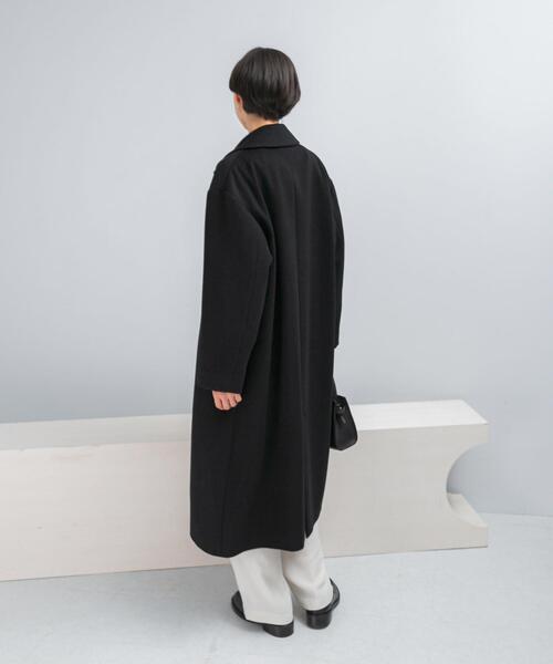 URBAN RESEARCH ROSSO WOMEN（アーバンリサーチ　ロッソ）の「カシミヤビーバーチェスターコート（チェスターコート・レディース・ブラック・38/36）」の6枚目の写真