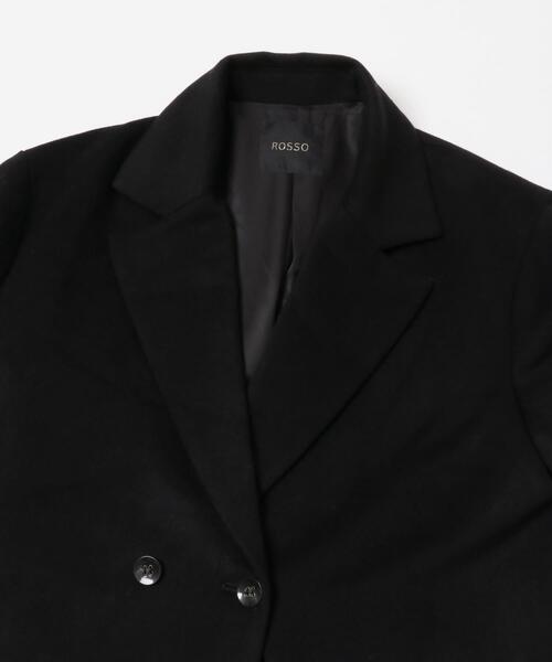 URBAN RESEARCH ROSSO カシミア混　コート　新品未使用　黒 楽天市場】rosso カシミア混 チェスターコートの通販