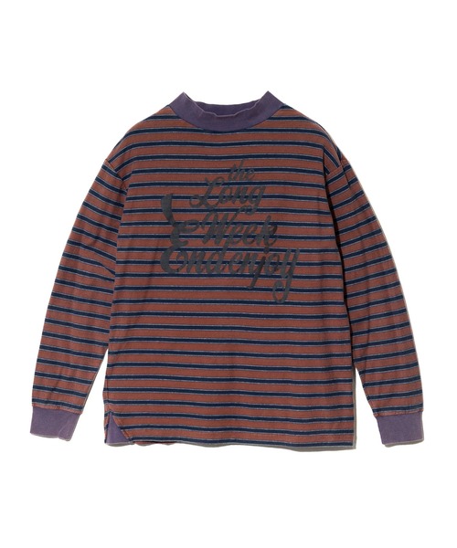 go slow caravan(ゴースローキャラバン)の「GENTIL/ジャンティー マルチボーダー モックネック ロンTEE(Tシャツ/カットソー・レディース・ホワイト/ブラウン/ネイビー・FREE)」の3枚目の写真