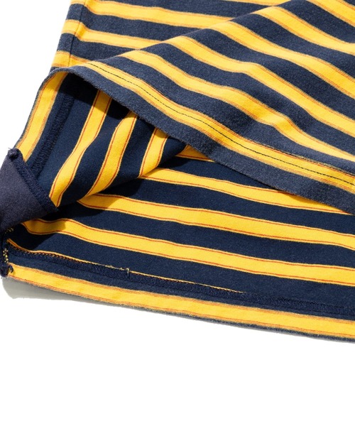 go slow caravan(ゴースローキャラバン)の「GENTIL/ジャンティー マルチボーダー モックネック ロンTEE(Tシャツ/カットソー・レディース・ホワイト/ブラウン/ネイビー・FREE)」の9枚目の写真