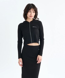RVCA レディース SLIM ZIP HOODIE セーター 【2025年秋冬モデル】 @autumn/ルーカ自ップアップパーカー・フーディー