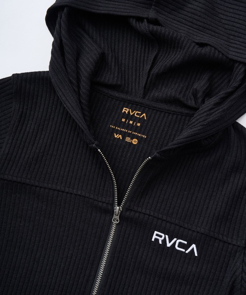 RVCA（ルーカ）の「RVCA レディース SLIM ZIP HOODIE セーター 【2025年秋冬モデル】 @autumn/ルーカ自ップアップパーカー・フーディー（ニット/セーター・レディース・ブラック/マルチ/グレー系その他・SMALL/MEDIUM/LARGE）」の12枚目の写真