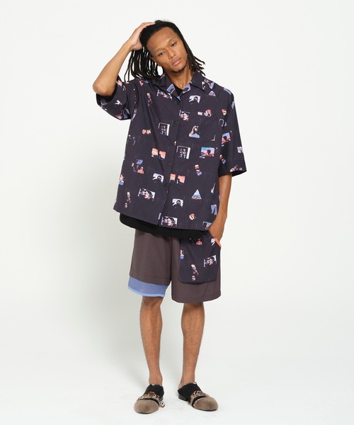 STOF(ストフ)の「PEDESTRIAN OVERSIZED SHIRT(シャツ/ブラウス・メンズ・ブラック/グリーン・S/M)」の5枚目の写真