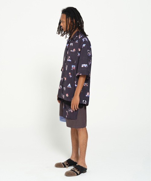 STOF(ストフ)の「PEDESTRIAN OVERSIZED SHIRT(シャツ/ブラウス・メンズ・ブラック/グリーン・S/M)」の6枚目の写真