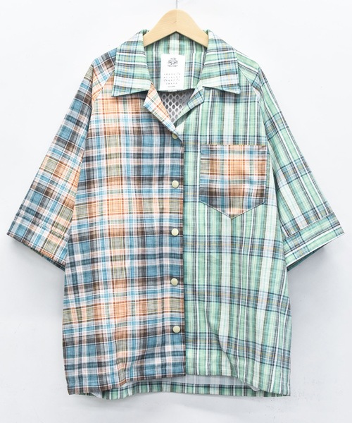 STOF(ストフ)の「PEDESTRIAN OVERSIZED SHIRT(シャツ/ブラウス・メンズ・ブラック/グリーン・S/M)」の16枚目の写真