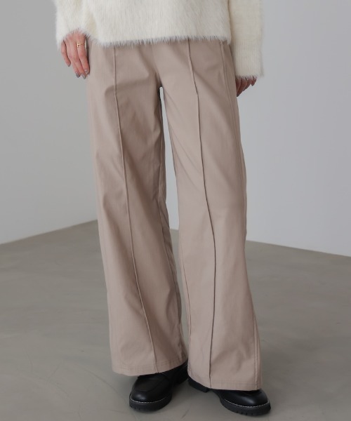 Bou Jeloud（ブージュルード）の「【38・40サイズ展開】HAKIYASE裏起毛ワイドパンツ（その他パンツ・レディース・インディゴブルー/ブラック/オフホワイト/ホワイト/ベージュ・38/40）」の5枚目の写真