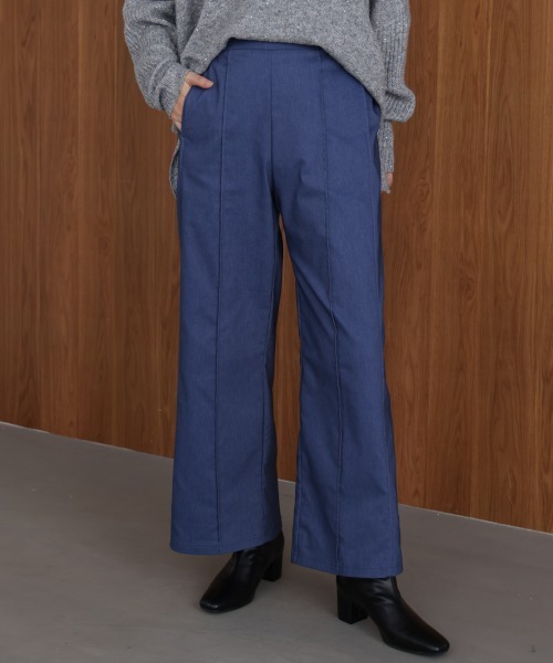 Bou Jeloud（ブージュルード）の「【38・40サイズ展開】HAKIYASE裏起毛ワイドパンツ（その他パンツ・レディース・インディゴブルー/ブラック/オフホワイト/ホワイト/ベージュ・38/40）」の21枚目の写真