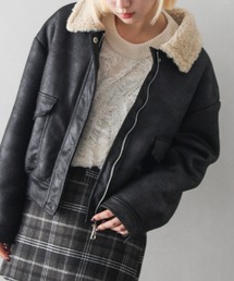 希少⭐︎IA懸賞品Gコート'02「ザ・ムートン」ブラックムーンコートM 希少 懸賞品 M ジョージア ムートンコート ジャケット ボア 革