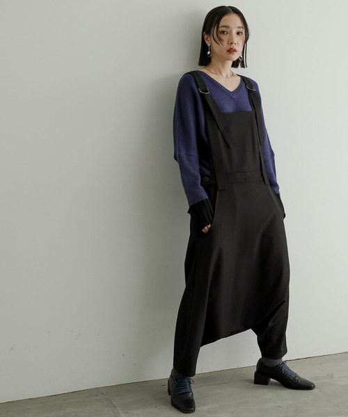 n'OrLABEL（ノアールレーベル）の「『サルエルサロペット』（サロペット/オーバーオール・レディース・チャコール/ブラック・1/2）」の15枚目の写真