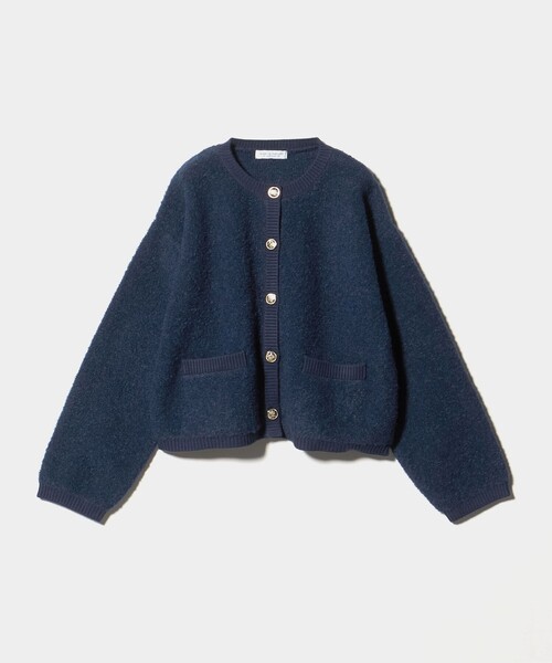ループヤーン メタルボタンカーディガン ＜A DAY IN THE LIFE