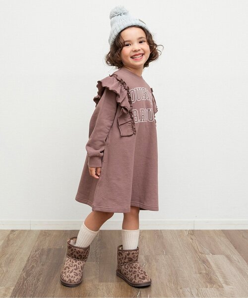 BREEZE（ブリーズ）の「ビッグ梵天ニット帽（ニットキャップ/ビーニー・キッズ・ライトグレー/ネイビー/レモンイエロー・50/54/58）」の7枚目の写真