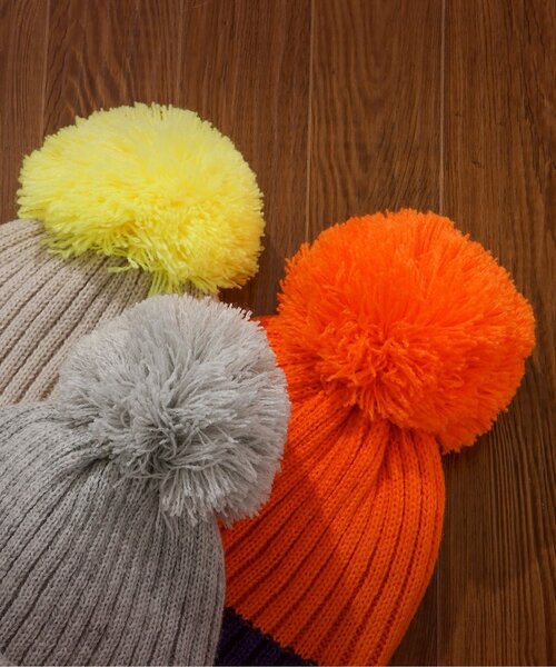 ビッグ梵天ニット帽（ニットキャップ/ビーニー）｜BREEZE（ブリーズ