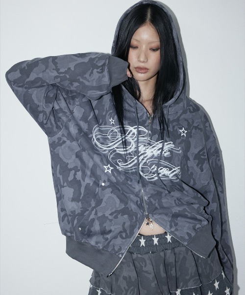 A'GEM/9 × .kom 『NIIER NOR/ニアノア』 BA CAMOUFLAGE HOOD ZIP-UP