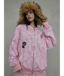 予約商品】パーカー（ピンク/桃色系・ジップアップ