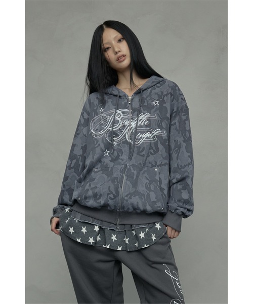 A'GEM/9 × .kom 『NIIER NOR/ニアノア』 BA CAMOUFLAGE HOOD ZIP-UP