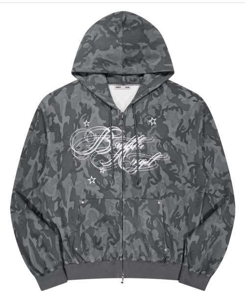 A'GEM/9 × .kom 『NIIER NOR/ニアノア』 BA CAMOUFLAGE HOOD ZIP-UP