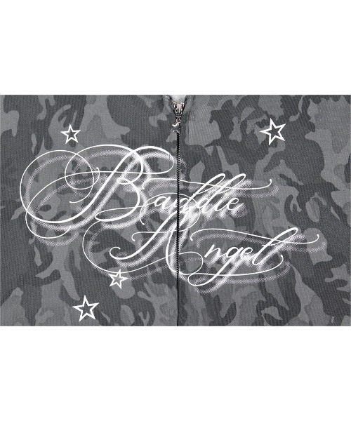 NIIER NOR(ニアノア)の「A'GEM/9 × .kom 『NIIER NOR/ニアノア』 BA CAMOUFLAGE HOOD ZIP-UP/カモフラージュデザイン ジップアップパーカー(パーカー・レディース・グレー/ピンク・FREE)」の13枚目の写真