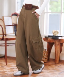 KOBE LETTUCE | ミニポーチベルト付きカーゴカーブパンツ(カーゴパンツ)