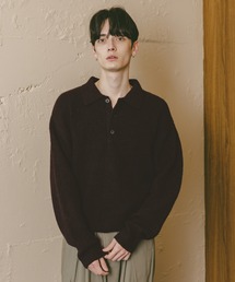 RAGEBLUE（レイジブルー）の「Relax Fit WOOLY Knit Polo リラックスフィット ウーリーニットポロ（ポロシャツ）」