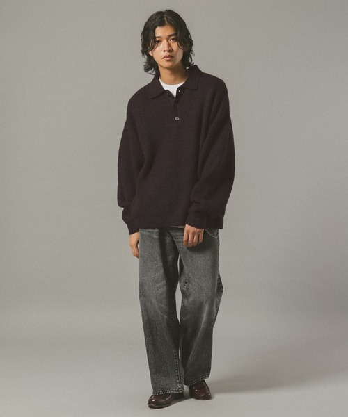 RAGEBLUE（レイジブルー）の「Relax Fit WOOLY Knit Polo リラックス