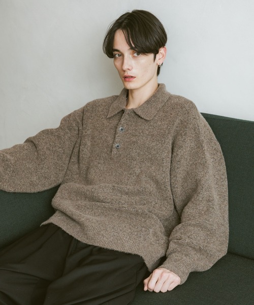 TFW49 KNIT POLO 新品未使用 XL ニットポロ ONCILY（オンシェリー） セーター ニット ASSORT VOLUME KNIT POLO