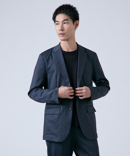 B.C STOCK(ベーセーストック)の「ダブルフェイスジャージージャケット(テーラードジャケット・メンズ・チャコールグレー/ネイビー/ベージュ・X-LARGE/LARGE/MEDIUM)」の13枚目の写真