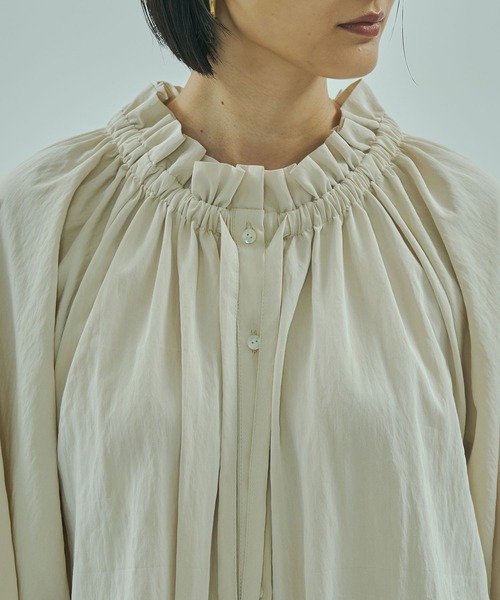 ROSE BUD(ローズバッド)の「FRILL DRESS(ワンピース・レディース・ブルー/オフホワイト・ONE SIZE)」の8枚目の写真