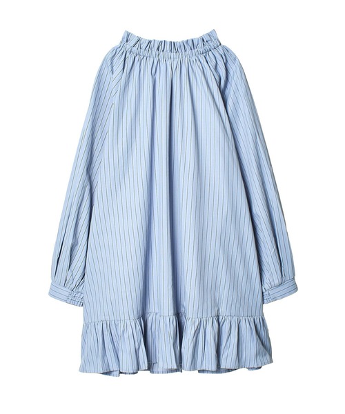 ROSE BUD(ローズバッド)の「FRILL DRESS(ワンピース・レディース・ブルー/オフホワイト・ONE SIZE)」の19枚目の写真