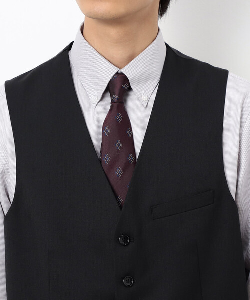 セール】【セットアップ対応】ポリエステル ウール ギャバ ベスト