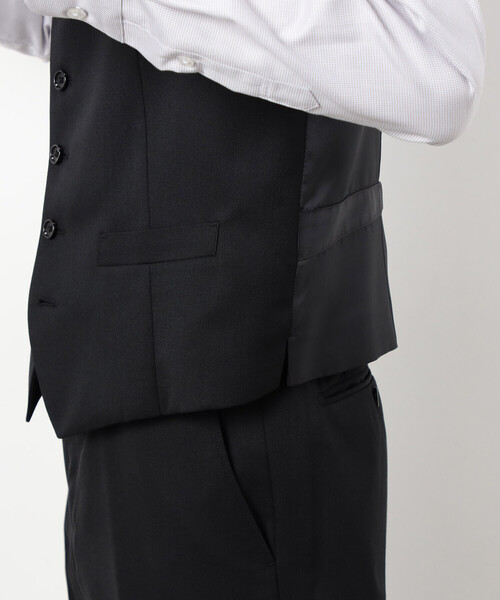 COMME CA ISM(コムサイズム)の「【セットアップ対応】ポリエステル ウール ギャバ ベスト(スーツベスト・メンズ・ネイビー/ブラック・MEDIUM/SMALL/X-LARGE/LARGE)」の19枚目の写真