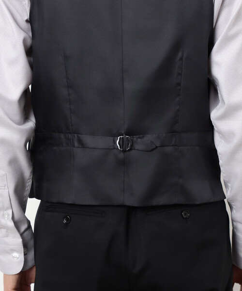 COMME CA ISM(コムサイズム)の「【セットアップ対応】ポリエステル ウール ギャバ ベスト(スーツベスト・メンズ・ネイビー/ブラック・MEDIUM/SMALL/X-LARGE/LARGE)」の20枚目の写真