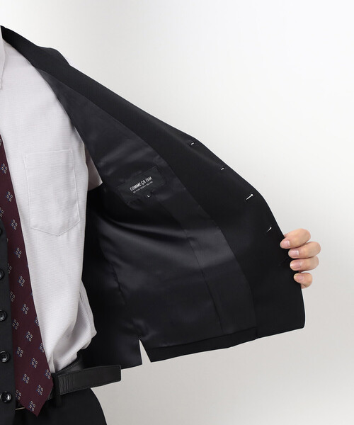 COMME CA ISM(コムサイズム)の「【セットアップ対応】ポリエステル ウール ギャバ ベスト(スーツベスト・メンズ・ネイビー/ブラック・MEDIUM/SMALL/X-LARGE/LARGE)」の21枚目の写真